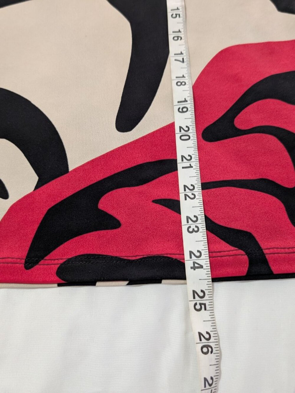 CLARA SUN WOO Top Womens M Multicolor Abstract Round Neck Ruffle Accent Pullover - Picture 10 of 10